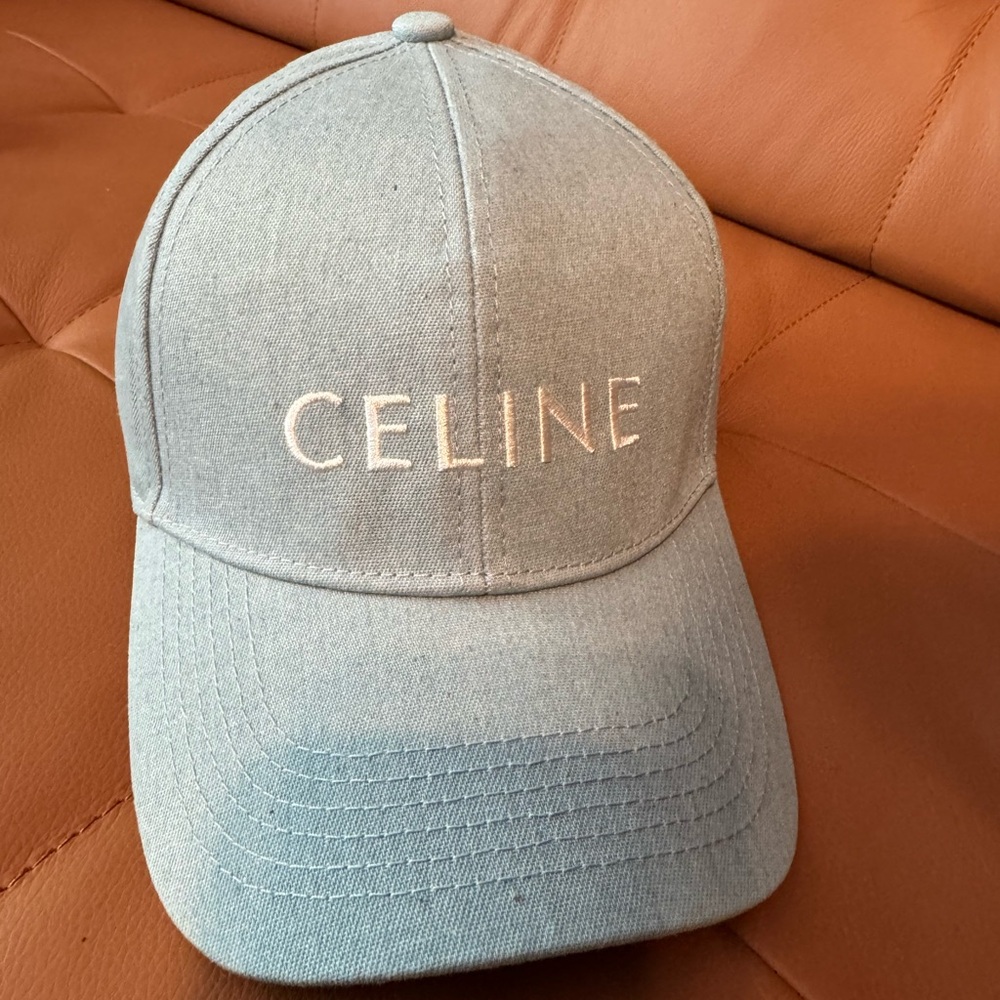 Celine Sky Blue Cap NWOT